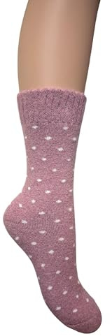 Jess & Lou Ribbed Socks Cosy Warm Fluffy Soft Wool Blend Colourful Pattern Loungewear Cute Patterns
