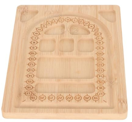 Planche à perles en bois, plateau de perles polyvalent bricolage bricolage de perles de bambou durable en bambou en bambou outils de conception pour la fabrication de bijoux de