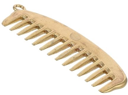 Abaodam Vintage Mini Metallkamm Anhänger Retro Charm Schlüsselanhänger Damen Haarkamm Accessoire Robust und Stilvoll als Geschenk Geeignet