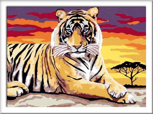 Ravensburger - 285532 - Numéro D'art Set Tigre Majestueux- Version allemande