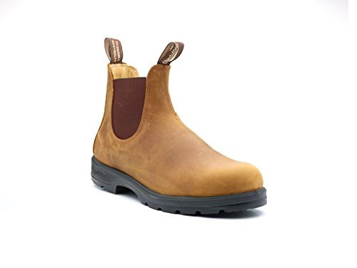 Blundstone Crazy Horse Chelsea Damen-Stiefel, Black Red, 40 EU