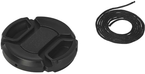 vhbw Universal Objektivdeckel für Kamera | Kunststoff Schwarz, mit Innengriff (40,5 mm)