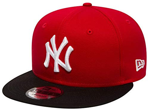 New era New York Yankees MLB Cotton Block Rot Schwarz 9Fifty Cap - M - L