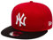 New era New York Yankees MLB Cotton Block Rot Schwarz 9Fifty Cap - M - L