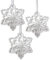 10x Kristallglas Sterne Weihnachtsstern Kristall Stern Nachtmann Glas 9 cm