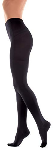 TOROS GROUP MANUFACTURE Medizinische Kompressionsstrumpfhose (18-21 mmHg, Klasse 1) zur Vorbeugung von TVP, Krampfadern, Spinnenvenen, Schwellungsreduzierung, Thrombose-Schutz, Schwarz, XS