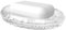 Linkidea Porte-Savon en Verre pour Cuisine et Salle de Bain, Éponge, Accessoire Transparent (Ellipse)