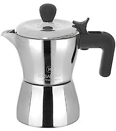 KASANOVA Caffettiera K line - da 2 tazze, design Luca Trazzi grigio Tè e caffè
