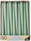 Papstar Leuchterkerzen Ø 2,2 cm, 25 cm jadegrün 88341 Spitzkerzen Halterkerzen, 100 Stück