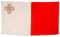 Bundes- und Länderflagge aus wetterfestem Material mit Metallösen, Outdoor Fahne & Flagge (Malta) 150x90cm