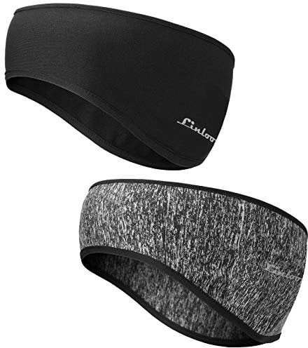 Winter Headband Ear Warmer - 2 Pack Warm Cozy Fleece Stretchy Ear Muff with Full Cover for Outdoor Sports, Running, Hiking, Cycling, Tennis, Jogging (Colour 5)