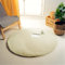 DALINA Textil Alfombra Decorativa de Pelo Largo Extra Suave -Alfombra Antideslizante para Salón Dormitorio Circular (Diámetro 90CM, Beige)