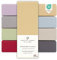 DarBene Spannbettlaken 140x200 Premium 2er Set, Jersey 100% gekämmte Premium Baumwolle, Blickdicht, superweiches Bettlaken bis 30 cm Matratzenhöhe, Oeko-TEX, Sand