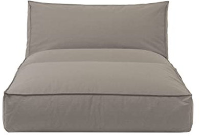 Blomus Stay Outdoor Bett, 120x190 cm, Earth, Wetterfest, Wasserabweisend, UV-beständig, Hochwertige Sonnenliege mit Stahlbügel für Balkon, Garten und Pool, Premium-Boden, Keine Montage erforderlich