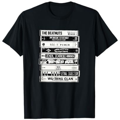 Cassettes Hip Hop Artists Old School Rap T-Shirt