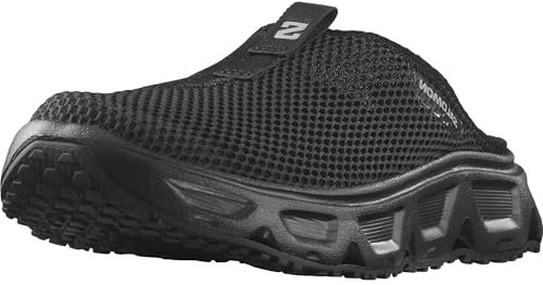 Salomon Damen Reelax Slide 6.0 Slipper, Black Black Alloy, 40 EU