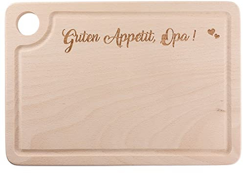 Spruchreif | Schneidebrett aus Holz | Schneidebrett mit Gravur und Griffloch | Geschenke für Großeltern | Schneidebrett mit Eierhalter | Geschenk für Opa