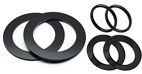 FACULX Lot de 6 rondelles et bagues 25076RP pour raccords de 3,8 cm, rondelle en caoutchouc pour vannes à piston de piscine pour Intex et joint de rechange grande passoire – 10745, 10262 et 10255