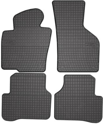 Fußmatten Automatten kompatibel mit VW Passat B7 2010-2015 OMAC Antirutsch Gummimatten Schwarz