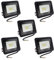 LED Strahler Außen 10W Aussenstrahler Flutlicht IP66 Wasserdicht Außenstrahler LED Fluter für Garage, Garten, Sportplatz, Terrasse, Hof, 850LM Superhell Scheinwerfer 5er 10 watt, Kaltweiß 6500K