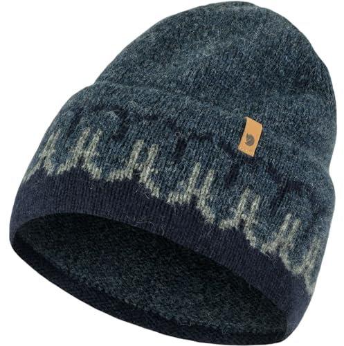 Fjällräven Unisex Övik Path Knit Beanie, Dark Navy/Navy, One Size