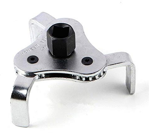 YyDDs Universal Tools Auto-Ölfilterschlüssel Autoreparaturwerkzeuge Einstellbarer Zweiwege-Ölfilterschlüssel 3-Backen-Entfernerwerkzeug 65-110 mm für PKW-LKW