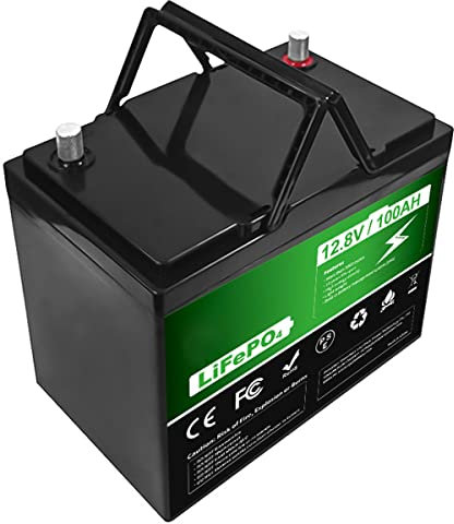 WILLQ 12,8 V 100 Ah LiFePO4-Batterie, Notstrom-Backup-Batterie, wiederaufladbares Lithium-Eisenphosphat mit 2000 Zyklen und BMS für Wohnmobil-Heimspeicher-Akku