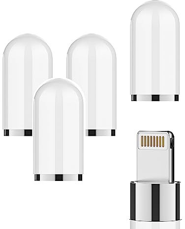 zoyuzan Apple Pencil Cap 1st Generation Caps Accessories(4 Pack) ipencil Top Magnetic Adapter Replacement Accessory Compatible for Ipad Pro Air Tablet First Gen Pen Stylus Pecil 12.9 9th Ipad