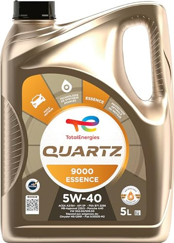 TotalEnergies Quartz 9000 essence 5W-40, Huile moteur, 5 litres