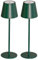 Led Akku Tischlampe Grün 2er Set stufenlos dimmbar IP54 - Tischlampe Esstisch 3000k,Led Stehlampe batteriebetrieben 369mm, Nachttisch Lampe nachttisch lampe kabellos, Led Tischleuchte kabellos