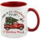 Getagift This is My Christmas Movie Watching Mug, with red Christmas Truck/Christmas Tree, Inside Coloured Coffee, Tea Mug. (Red)