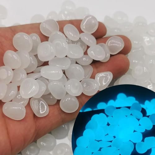 Leuchtender Sand, leuchtet im Dunkeln, Kieselsteine, für Zuhause, Garten, Hof, Outdoor, Wege, Rasen, Dekoration für Aquarien, Aquarium, Dekoration, umweltfreundlich, Landschaftszubehör, bequemes