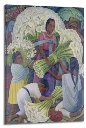 Diego Rivera (der Verkäufer) Künstler-Poster, Geschenke, Leinwand, Gemälde, Wandkunst, dekoratives Bild, Drucke, moderne Dekoration, 50 x 75 cm
