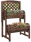 Outsunny Jardinière sur Pieds surélevée avec Treillis carré Potager 2 Niveaux lit de Jardin surélevé pour terrasse, Balcon, Jardin, 42 x 49 x 80 cm, Marron