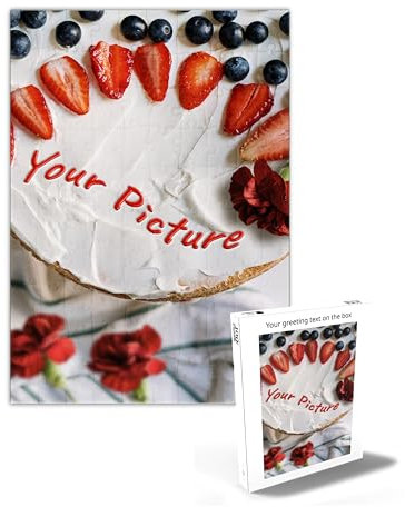 MyPuzzle Personalisiertes Puzzle mit eigenem Bild - 1000/500/200/100 Teile: Gestalte Dein individuelles Fotopuzzle für Geburtstage, Muttertag, Valentinstag & Hochzeiten - 100 Teile (Hochformat).