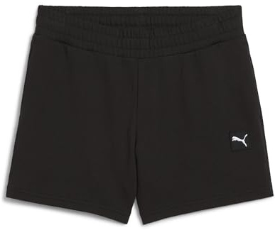 PUMA Damen ESS Elevated Mid-Rise Shorts 5 Gestrickte Shorts, PUMA Black, XXL