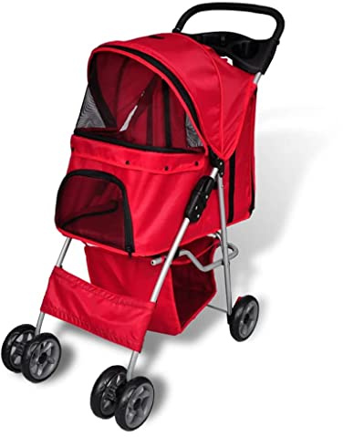 Kangmusi Hundewagen Hundebuggy Rot, kangmusi170055