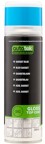 Autotek Professional Gadget Blue Spray Paint, Aerosol Spray, 300 ml