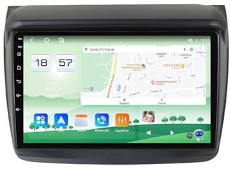 HYMLMY For Mitsub-ishi Pajero Sport 2/L200 4/Triton 2006-2014 Car Stereo 2 Din Wireless Carplay Android Auto 9 Full IPS Touchsreen HD Live Rearview/BT 5.0/WIFI/4G SIM/DVR/GPS/SWC/FM AM Radio RDS DA
