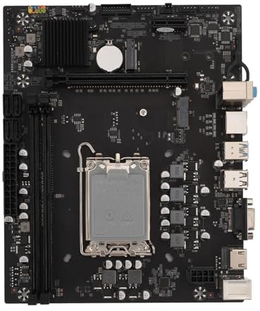 Scheda Madre per Giochi H610 GAMING PLUS, Scheda Madre ATX Memoria DDR4 a Doppio Canale, PCIe Gen 4.0 X16, SATA3.0, NGFF/NVME M.2, HDMI, Interfaccia VGA Scheda Madre per Computer