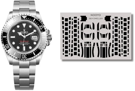 NOOYO Schutzfolie für Rolex Sea-Dweller Schutz für Gehäuse, Schließe und Armband z.B. 126600