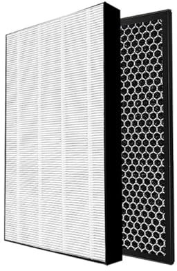 HWEIH FY1410 FY1413 Luftreiniger Filter for AC1215 AC1214 AC1210 AC1213 HEPA-Aktivkohlefilter 360 * 275 * 27mm /10mm