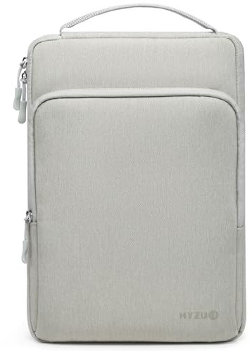 HYZUO 13 Pouces Housse pour Ordinateur Portable MacBook Air 13 M4 M3 M2 M1 2025-2018, MacBook Pro 13 M2 M1 2025-2016, iPad Pro/Air 13, Surface Pro, étui Protection pour Tablette 12-13, Gris Clair