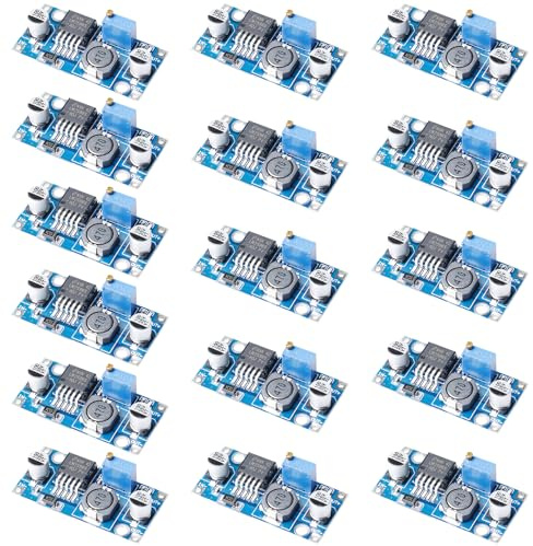 16 Stück Step Down Converter, 3A Buck Converter, DC Adapter Step down Modul,Einstellbares Spannungsregler Abwärtsmodul,3.2-40V zu 1.25-35V Einstellbares Netzteil Abwärtsmodul