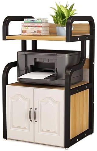 Desktop Printer Stand with Storage Shelf for Home Office Floor Standing Organizer for Printer Desk and Accessories