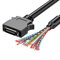 CHIZISX Professionelles SCSI-Kabel mit Klemmen, doppelte Abschirmung, CN14P, CN20P, CN26P, CN36P, CN50P, passend für Scanner/Brenner