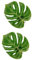 TOPBATHY 2pièces Pince Rideaux Monstera Artificielle avec Clip Décoratif Vert Accessoire Pratique pour Ajustement Facile des Rideaux Le Salon