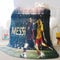 OYUXMAS Messi Flannel Throw Blanket for Couch - 3D Printed Blanket for Football Lovers-Lightweight Fuzzy Cozy Soft Plush Warm Blankets and Throws for Sofa, 59x70 inches