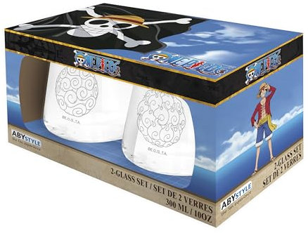 ABYSTYLE One Piece - Juego de 2 vasos de frutos del demonio