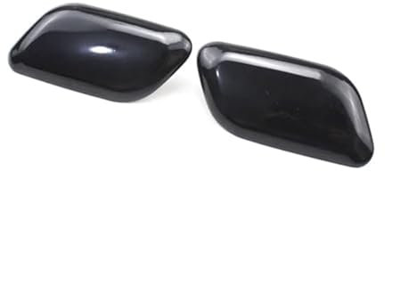 Spritzschutz für Frontscheinwerfer, Jodriva 1 STÜCKE Frontstoßstange Scheinwerferwaschdüsenabdeckung, for Toyota, Avensis T27 2008-2011(Black PAIR)